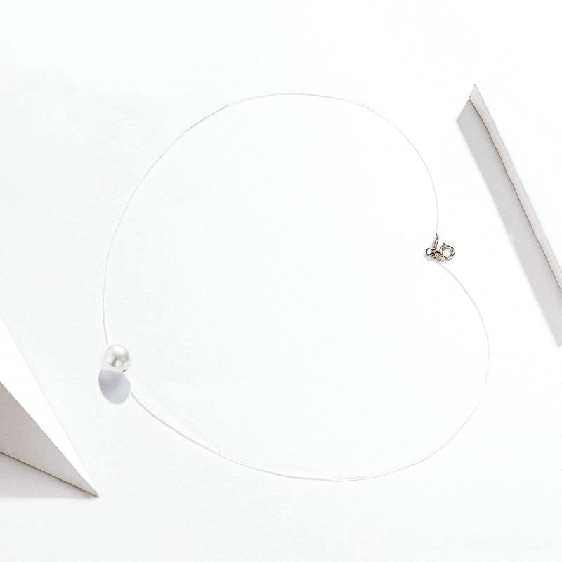 Collier Pendentif Perle <titolo_esteso><span>avec fermoir en argent 925 plaqué or blanc</span></titolo_esteso> - Image 6