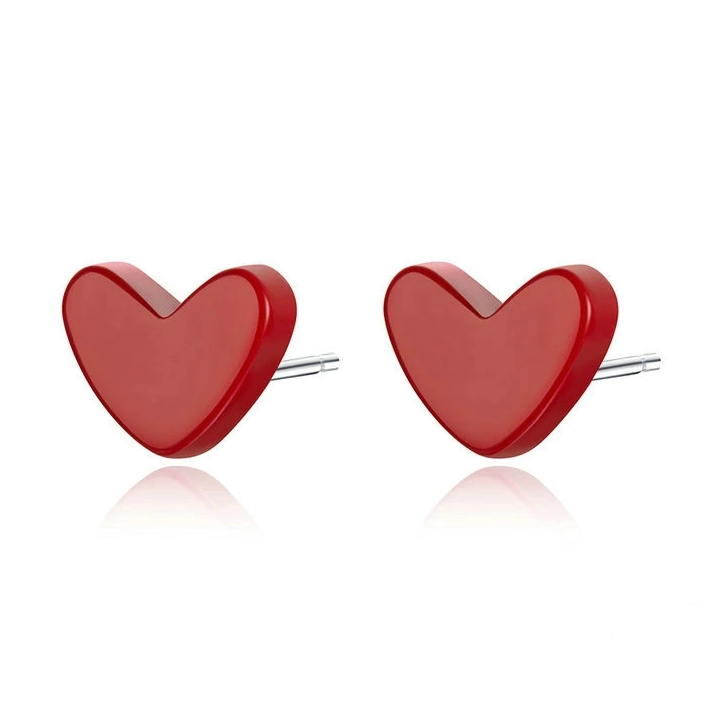 [OOS] Boucles d'Oreilles Coeurs Rouges