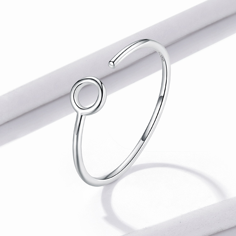 Bague Cercle <titolo_esteso><span>en argent 925 plaqué or blanc ajustable</span></titolo_esteso> - Image 3