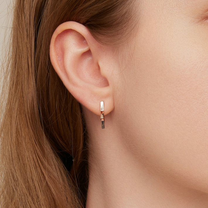 Boucles d'Oreilles Étoiles <titolo_esteso><span>en argent 925 plaqué or rose</span></titolo_esteso> - Image 4