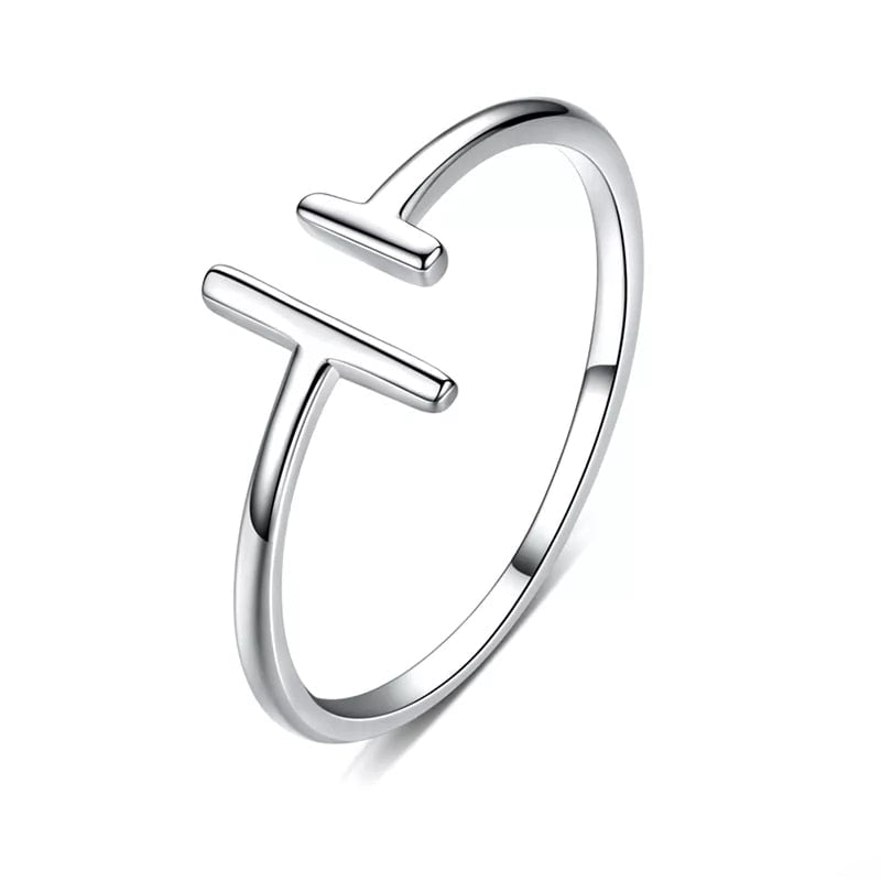 Bague Lignes Parallèles <titolo_esteso><span>en argent 925 plaqué or blanc ajustable</span></titolo_esteso>