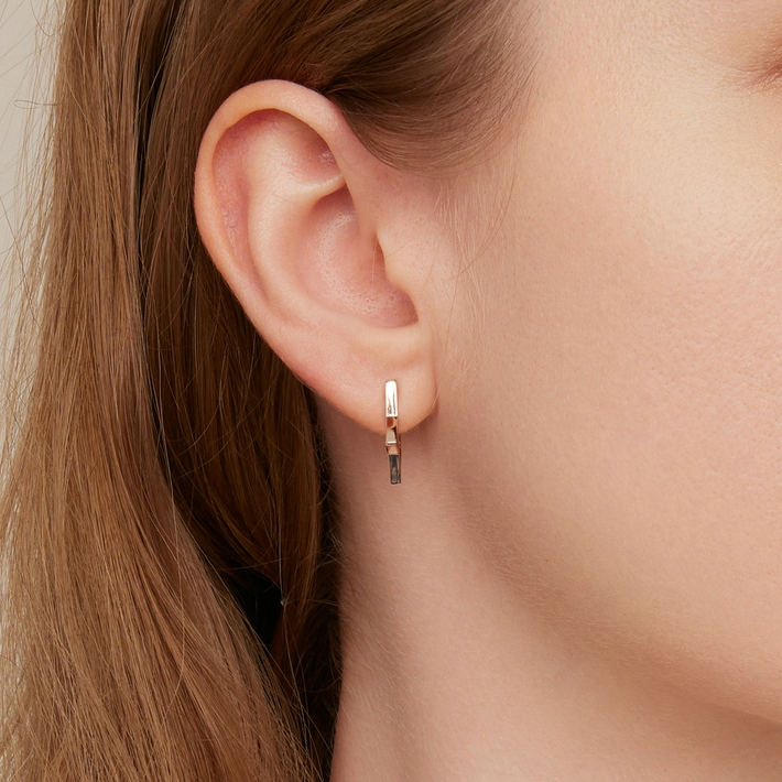 Boucles d'Oreilles Étoiles <titolo_esteso><span>en argent 925 plaqué or jaune</span></titolo_esteso> - Image 2