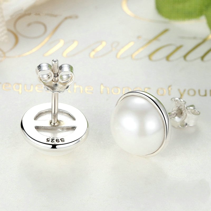 Boucles d'Oreilles Perles <titolo_esteso><span>en argent 925 plaqué or blanc</span></titolo_esteso> - Image 4