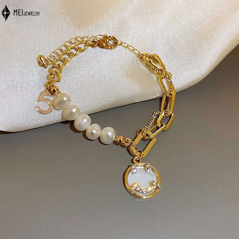 Fashion Light Luxury Elegant Wrapped Baroque Pearl Opening Bracelet for Womern ﻿ - Image 9
