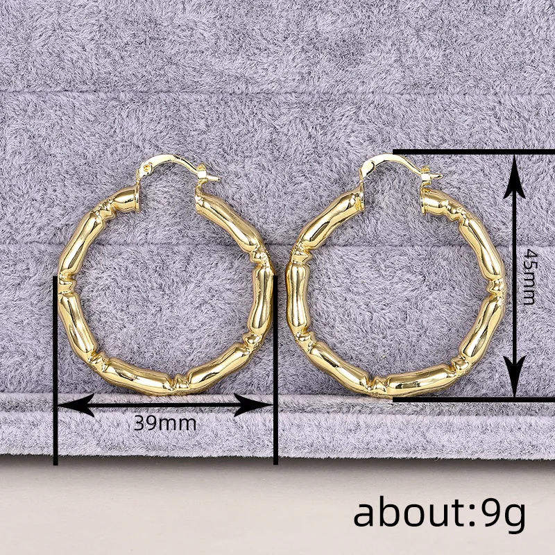 European and American Style Metal Spiral Texture Large Circle Earrings for Attending Banquets, Exaggerated Trendy Accessories - Image 67