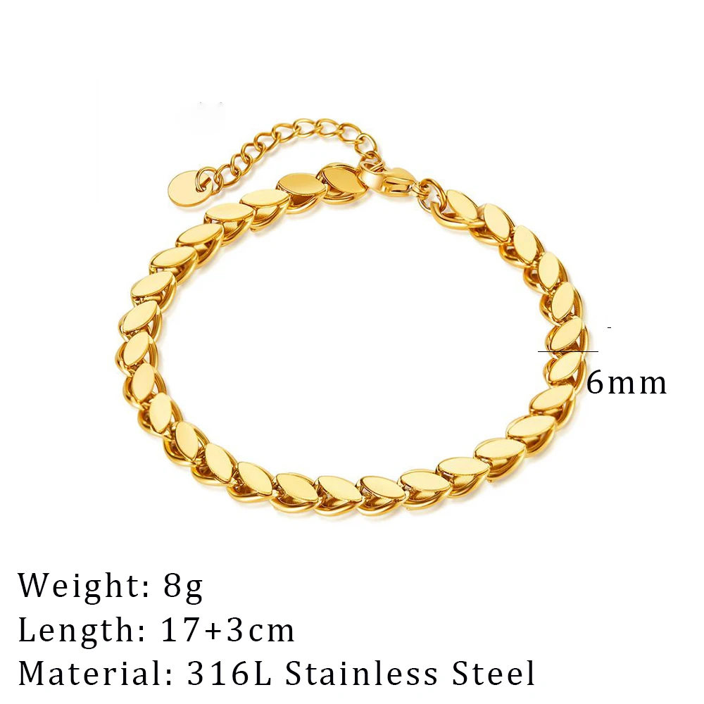 2024 New Wide Chunky Twist Bracelets For Women Gold Color Stainless Steel Link Cubic Chain Bangle Gift - Image 23