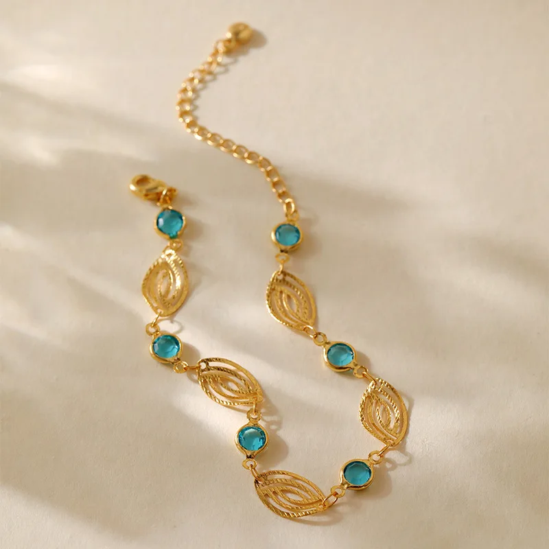 Stainless Steel Y2K Colorful Zircon Crystal Bracelet for Women Luxury Elegent 18K Gold Color Chain Dazzling Handmade Jewelry Acc - Image 4