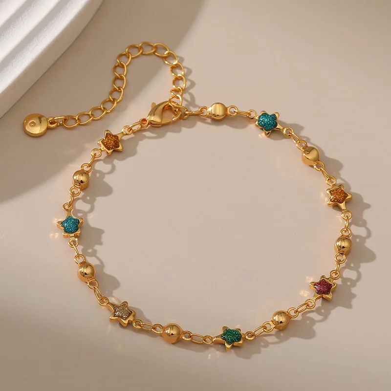 Stainless Steel Y2K Colorful Zircon Crystal Bracelet for Women Luxury Elegent 18K Gold Color Chain Dazzling Handmade Jewelry Acc - Image 8
