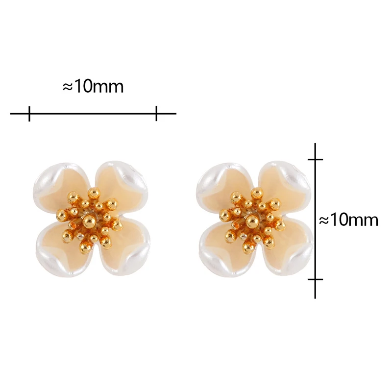 PONYKISS 925 Sterling Silver 18K Gold Romantic Flower Stud Earrings for Women Minimalist Fine Jewelry Mini Plant Accessories - Image 4