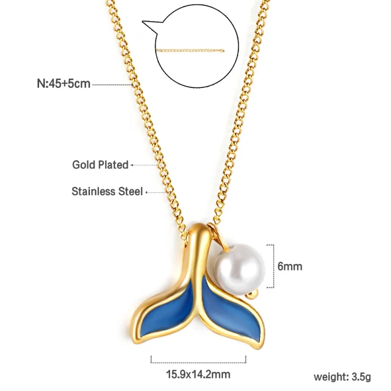 LUXUSTEEL Elegant Natural Pearls Pendant For Women Stainless Steel Imitaiton Pearl Female Necklace Chain Choker Jewelry Gift - Image 36