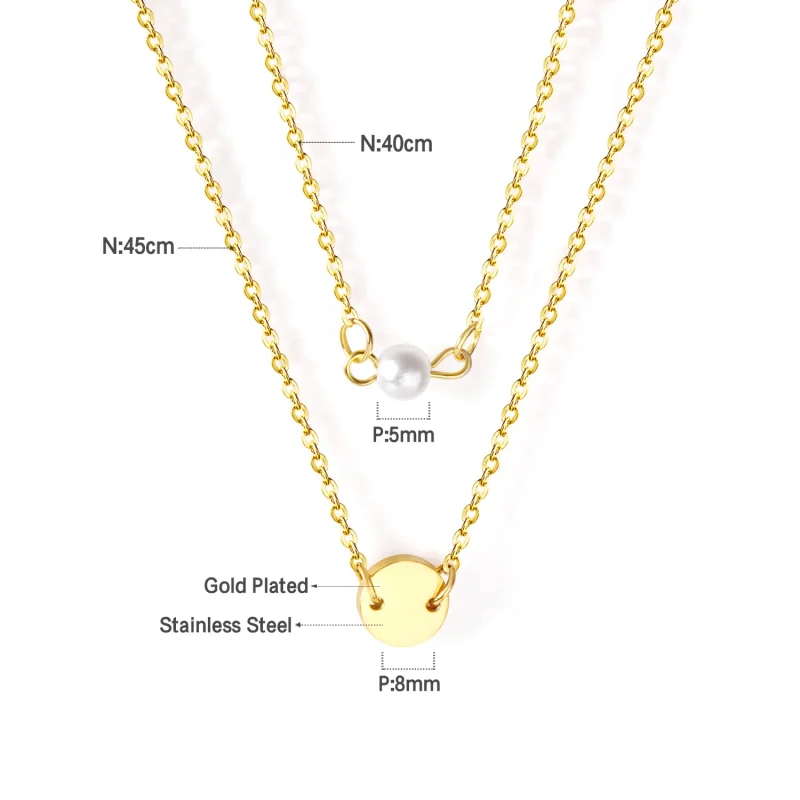 LUXUSTEEL Elegant Natural Pearls Pendant For Women Stainless Steel Imitaiton Pearl Female Necklace Chain Choker Jewelry Gift - Image 15