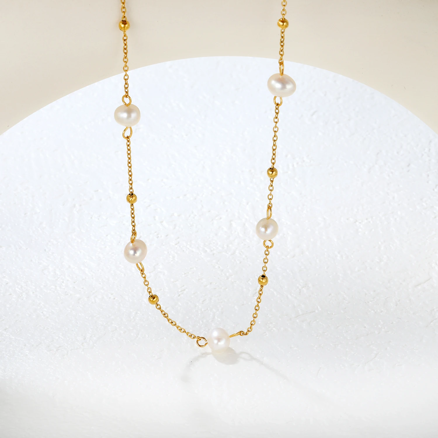 LUXUSTEEL Elegant Natural Pearls Pendant For Women Stainless Steel Imitaiton Pearl Female Necklace Chain Choker Jewelry Gift - Image 42