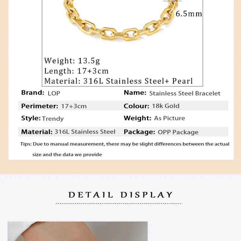 2024 New Wide Chunky Twist Bracelets For Women Gold Color Stainless Steel Link Cubic Chain Bangle Gift - Image 35