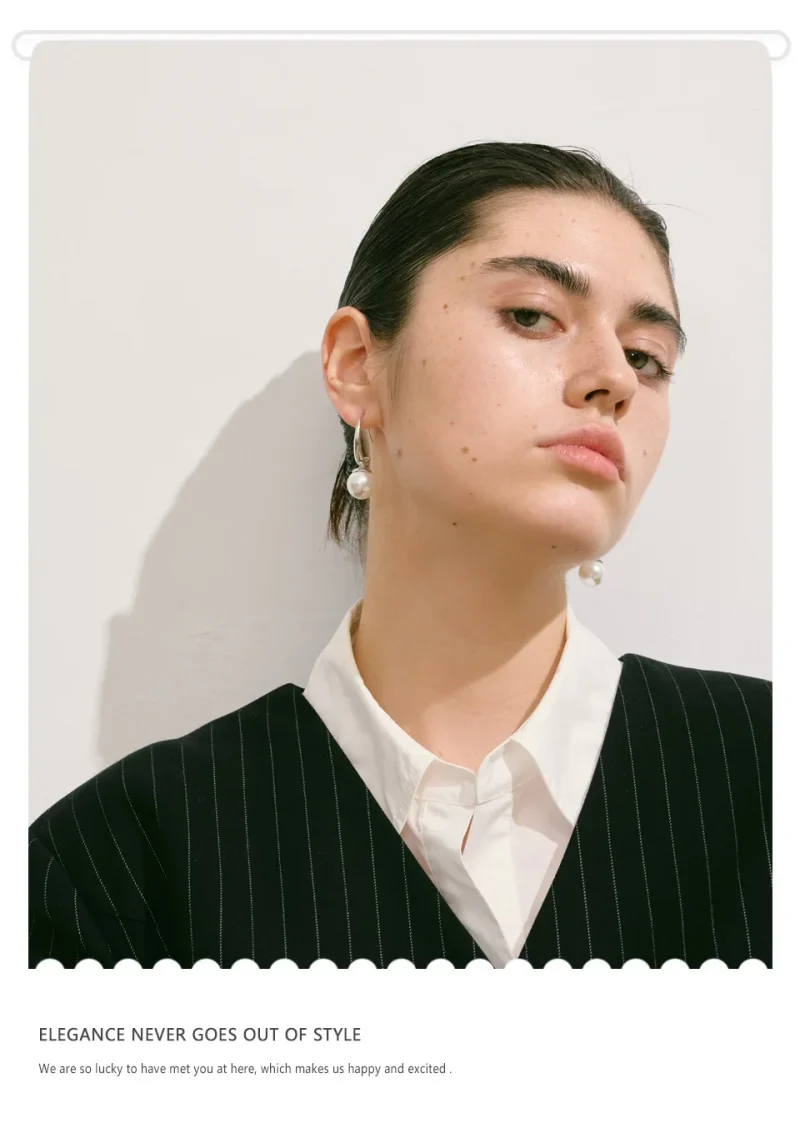 NiNice Fashion Stainless Steel Simulated Pearls Round Pendant Earrings Elegant Korean Style Exquisite Jewelry 2025 - Image 10