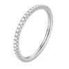Bague d'Éternité Fine <titolo_esteso><span>en argent 925 plaqué or blanc avec zircons blancs</span></titolo_esteso>