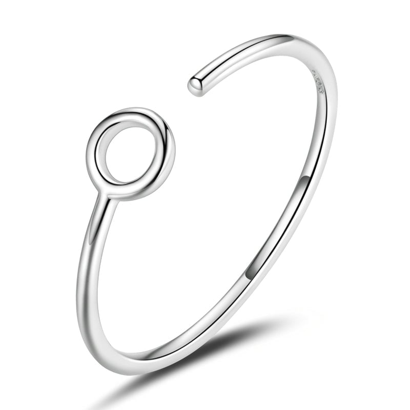 Bague Cercle <titolo_esteso><span>en argent 925 plaqué or blanc ajustable</span></titolo_esteso>