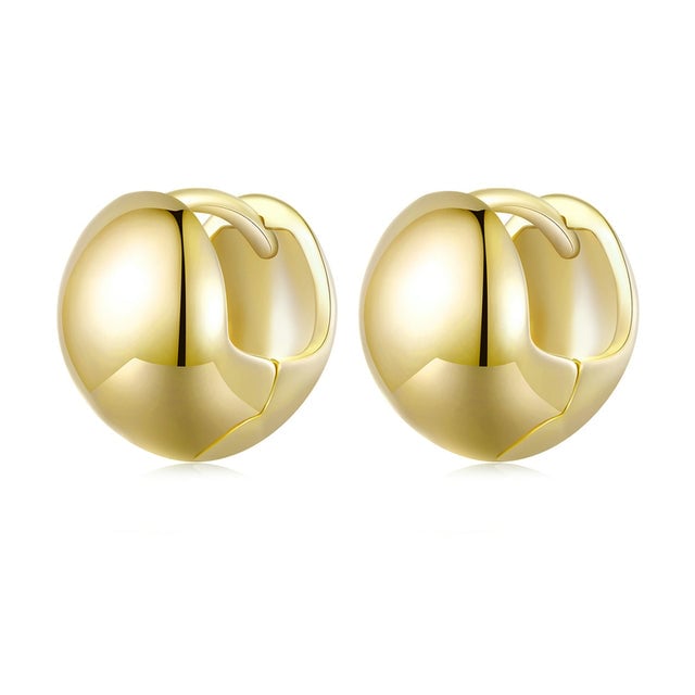 Boucles d’Oreilles Créoles Épaisses <titolo_esteso><span>en argent 925 plaqué or jaune</span></titolo_esteso>