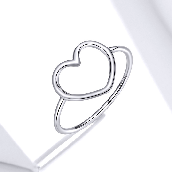 Bague Coeur <titolo_esteso><span>en argent 925 plaqué or blanc</span></titolo_esteso> - Image 3