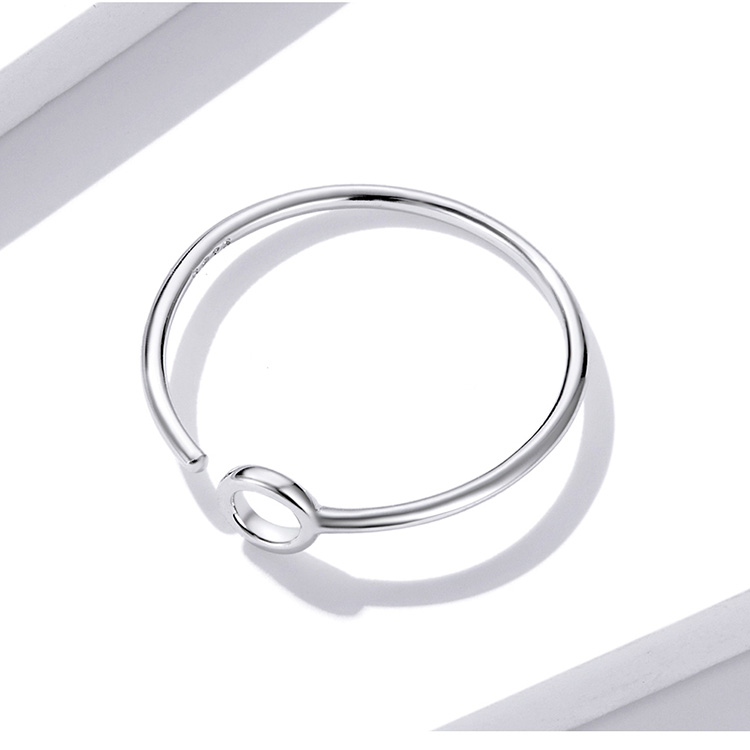 Bague Cercle <titolo_esteso><span>en argent 925 plaqué or blanc ajustable</span></titolo_esteso> - Image 5