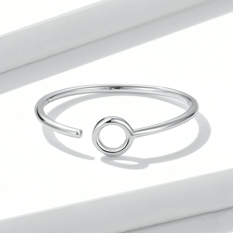 Bague Cercle <titolo_esteso><span>en argent 925 plaqué or blanc ajustable</span></titolo_esteso> - Image 4