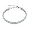 Bracelet Cordon Grise <titolo_esteso><span>de style marin avec fermoir réglable en argent 925</span></titolo_esteso>