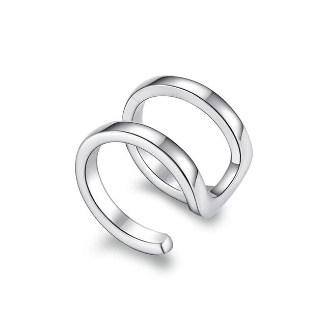 Bague d'Oreilles <titolo_esteso><span>en argent 925 plaqué or blanc</span></titolo_esteso>